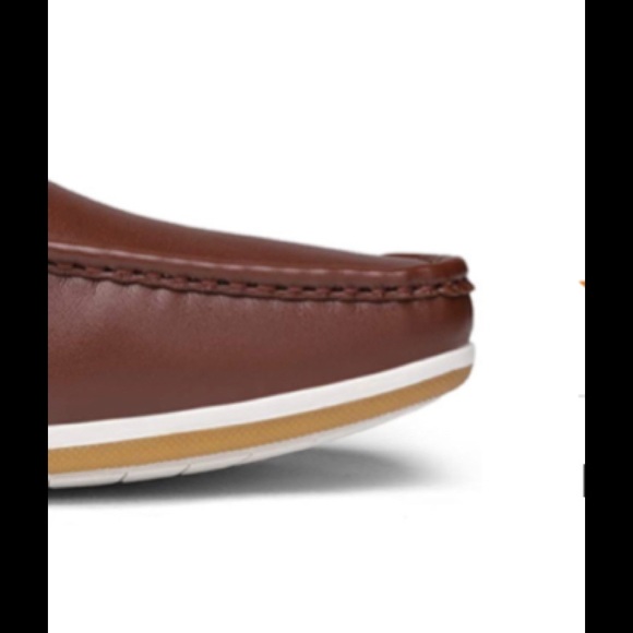 NWT in orig. box & packaging BRUNO MARC Men’s Brown Loafer Shoes SIZE 10.5M - Picture 7 of 10